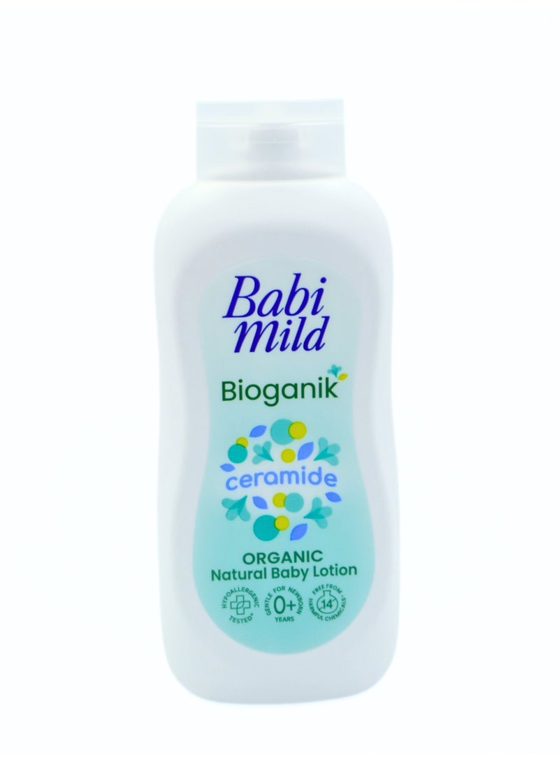 Babi Mild Bioganik Ceramide Organic Natural Baby Lotion – Gentle Touch Skin Barrier Repair & Deep Moisturizing Care (0+ Months) 180ml